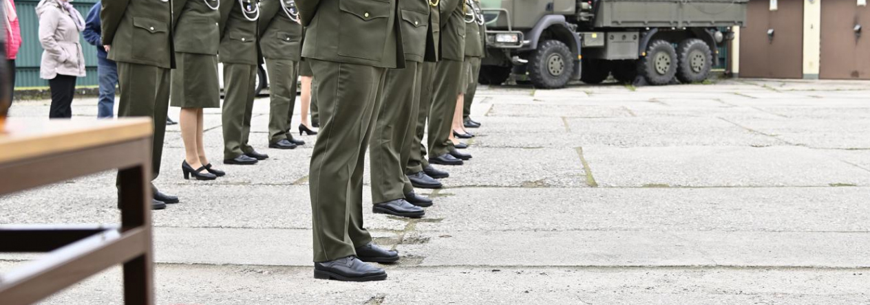 Příslušníci Krajského vojenského velitelství Pardubice se loučili s podplukovníkem Chaurou