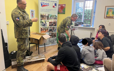 Vojáci z KVV Pardubice navštívili děti v Klokánku