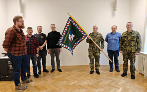 Slavnostní převzetí praporu KVV Pardubice od firmy Velebný & Fam
