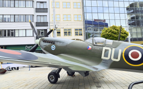 Součástí programu byla také prezentace makety letounu Supermarine Spitfire