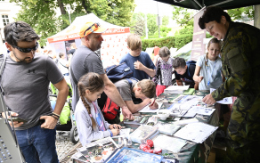 Děti si mohly například vyluštit kvíz zaměřený na „Přípravu občanů k obraně státu“