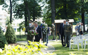 Památku uctil i starosta obce Miřetice Jaroslav Chour