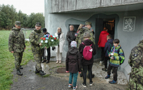 Po ukončení soutěže následovalo uctění památky čet. A. Hrada.