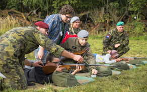 Součástí soutěže byla střelba ze vzduchovky