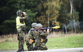 V rámci výcviku proběhly i střelby z RPG.